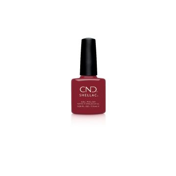 CND Shellac Cherry Apple 7.3 ml, een diep rode gellak