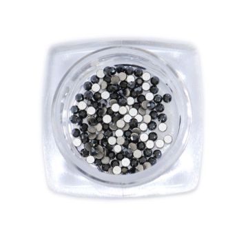 Swarovski Jet Hematite SS05 - Flatback Rhinestone Nail Art - 1,8mm - 144 stuks