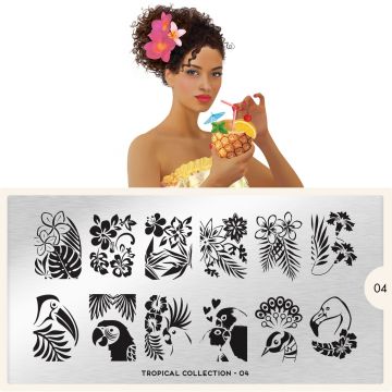 MoYou Tropical 04 Stempelplaat