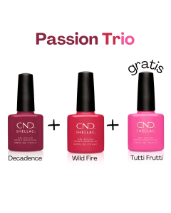 CND SHELLAC 2+1 GRATIS Decadence en Wildfire en GRATIS Tutti Frutti