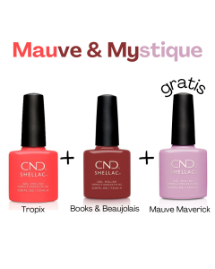 CND SHELLAC 2+1 GRATIS
Oxblood, Element en GRATIS Hot Pop Pink