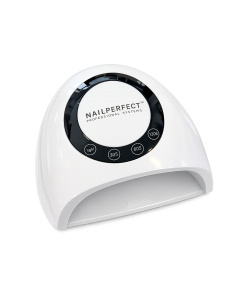 Binnenzijde van de NailPerfect Precision Cure UV/LED Lamp 54W met strategisch geplaatste dual-light LED's voor snelle en gelijkmatige uitharding van UV-gel, LED-gel, BIAB en builder gel. Professionele nagellamp met afneembare bodem voor manicure en pedicu