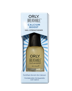 ORLY Breathable Calcium Boost 18ml.
 Het is een nagelversterker met calcium, vitamine B5, vitamine C en arganolie die helpt om dunne en beschadigde nagels sterker te maken