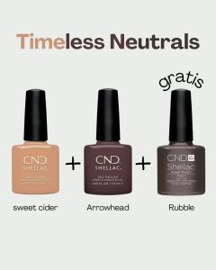 CND SHELLAC 2+1 GRATIS
Oxblood, Element en GRATIS Hot Pop Pink