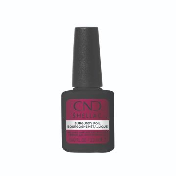 CND SHELLAC Burgundy Foil 12,5 ml warme bordeauxkleur uit de Retro Refresh Zomercollectie 2026