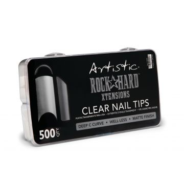 Artistic Rock Hard Nail Xtensions Clear (pack 500)