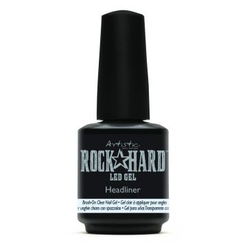 Artistic Rock Hard Gel Headliner Brush-On Clear Gel 15ml