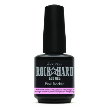 Artistic Rock Hard Gel Pink Rocker - Brush On Bright Pink Gel 15ml