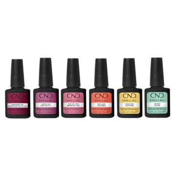 CND SHELLAC Retro Refresh Zomercollectie 2026 met zes kleuren van 12,5 ml en 10 procent korting