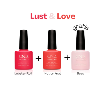 CND Shellac Lobster Rol, CND Shellac Hot or knot + GRATIS CND Shellac Beau