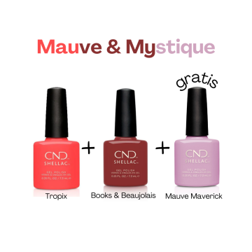 CND SHELLAC 2+1 GRATIS
Oxblood, Element en GRATIS Hot Pop Pink