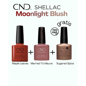CND SHELLAC 2+1 Lust & Love – Tutti Frutti, Covetable en Beau gratis 
SHELIAC manicure met Tutti Frutti – hoogglans resultaat 
Beau sheer nude – French basis 