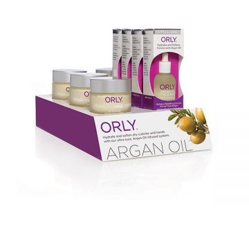 ORLY Argan Oil Cuticle Drops & handlotion Display