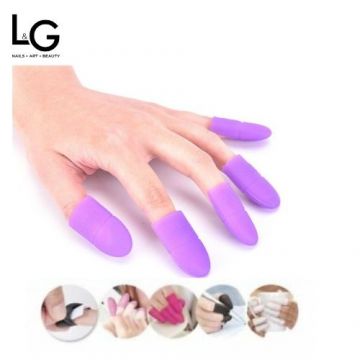 Bell'ure Soak Off Soft Silicone Caps Purple 5p