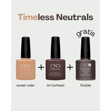 CND SHELLAC 2+1 GRATIS
Oxblood, Element en GRATIS Hot Pop Pink