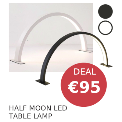 Half moon led table light