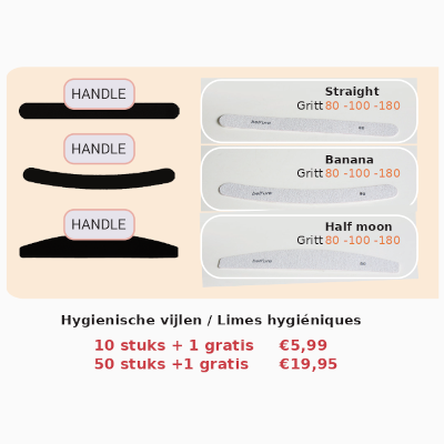 Hygiënische vijlen